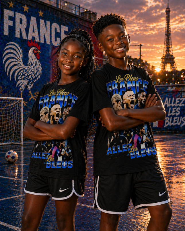 France Les Bleus Allez Kids Fan T-Shirt