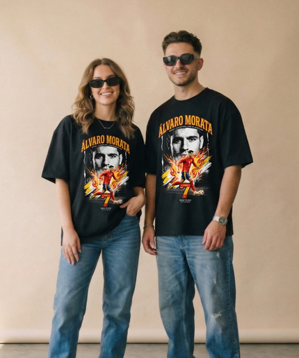 Álvaro Morata #7 – España Campeones Road to 2026 Unisex Fan T-Shirt