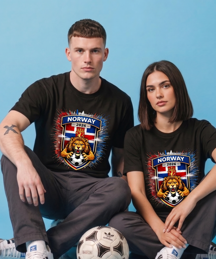 Norway 2026 World Cup Lion Crest Unisex Fan T-Shirt
