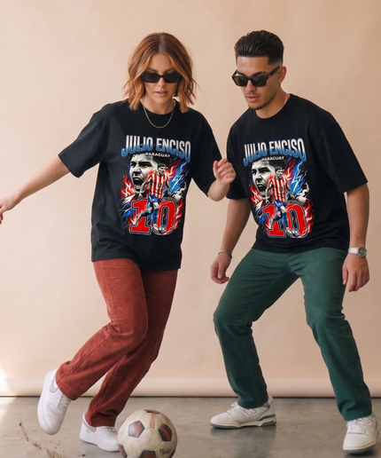 T-shirt unisexe fan Julio Enciso #10 Paraguay Coupe du Monde 2026