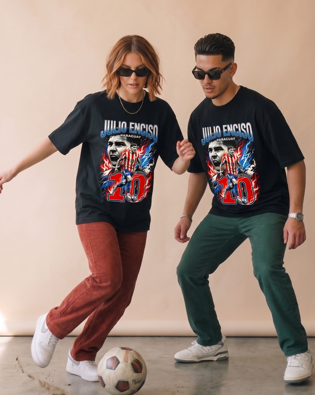 Julio Enciso #10 Paraguay Soccer World Cup 2026 Unisex Fan T-Shirt