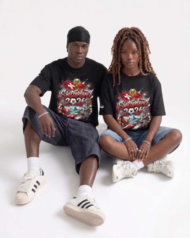 Switzerland 2026 Graffiti Heritage Edition Soccer World Cup Unisex Fan T-Shirt