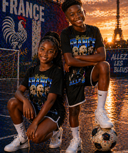 France Les Bleus Allez Kids Fan T-Shirt