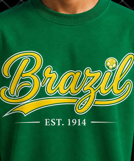 Brazil Est. 1914 Script Kids Fan T-Shirt