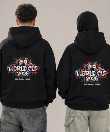 World Cup 2026 Graffiti Splash USA Canada Mexico Unisex Fan Hoodie