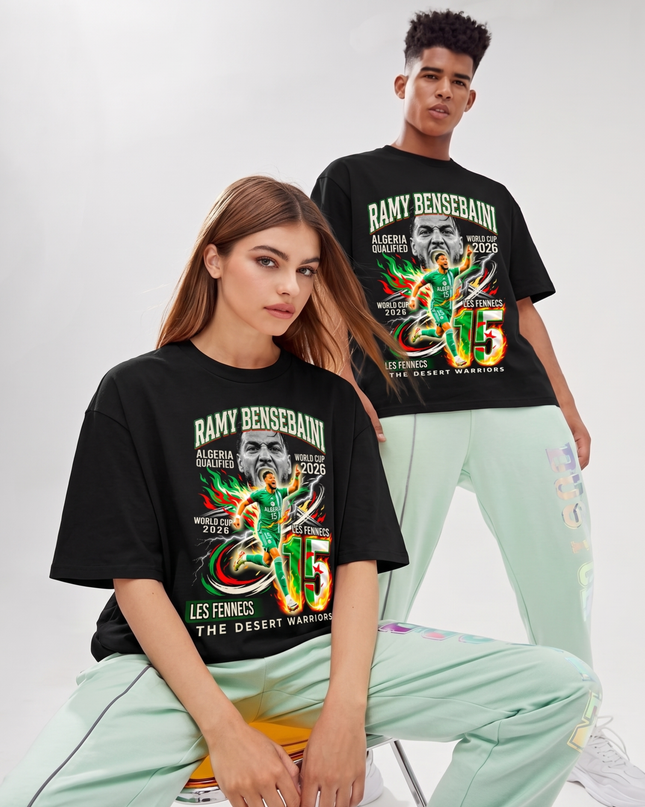 Algeria Ramy Bensebaini #15 Soccer World Cup 2026 Unisex Fan T-Shirt