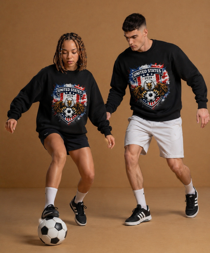 United States 2028 Eagle Crest Unisex Fan Crewneck
