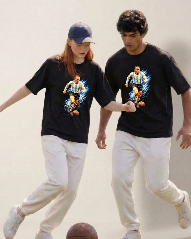 Argentina Legend Alfredo Di Stéfano Action Soccer Unisex Fan T-Shirt
