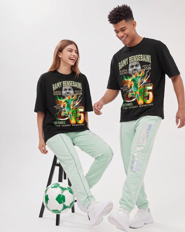 Algeria Ramy Bensebaini #15 Soccer World Cup 2026 Unisex Fan T-Shirt