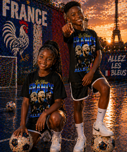 France Les Bleus Allez Kids Fan T-Shirt