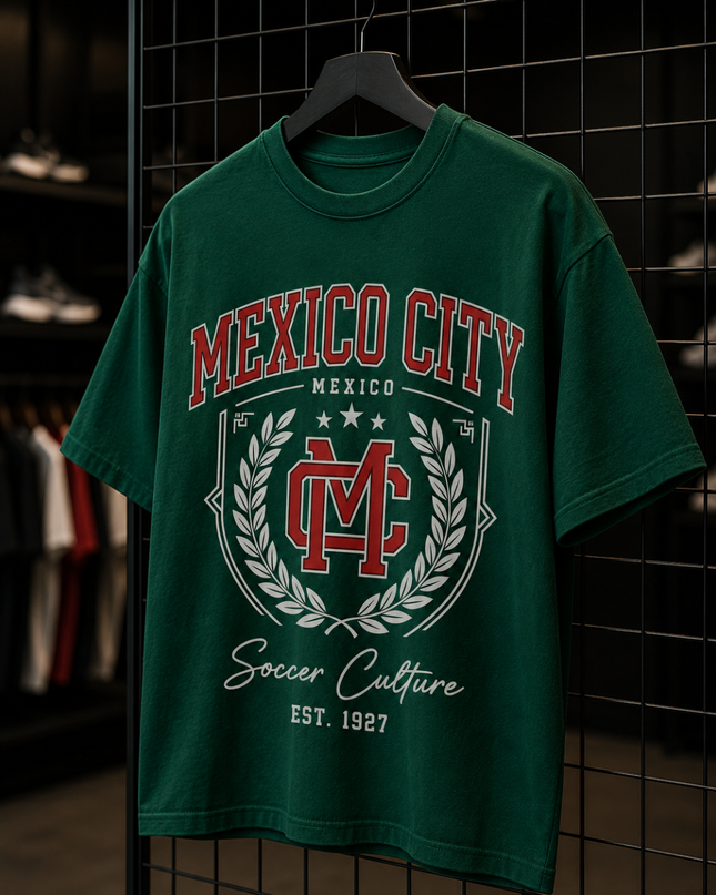 Mexico City MC Crest Soccer Culture Est. 1927 Kids Fan T-Shirt