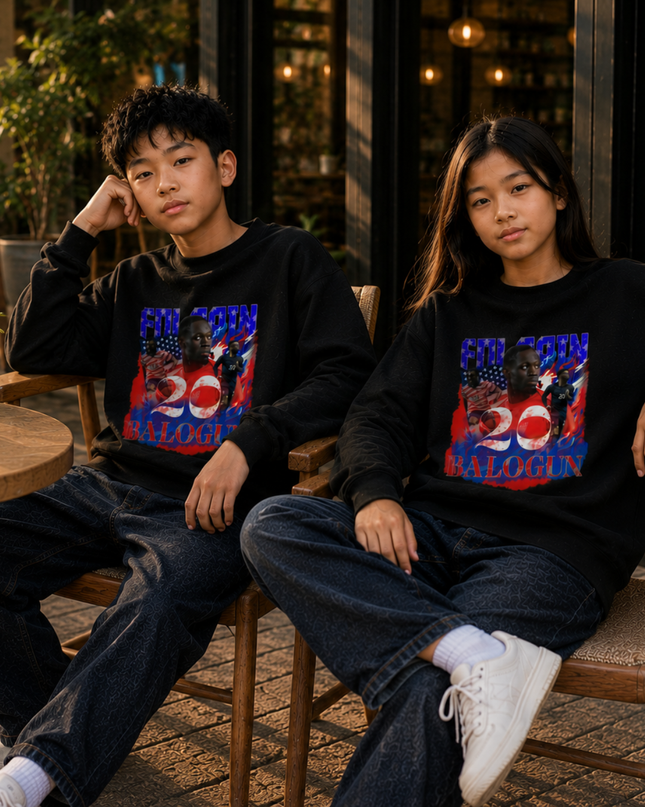 Folarin Balogun USA 2026 Kids Fan Crewneck