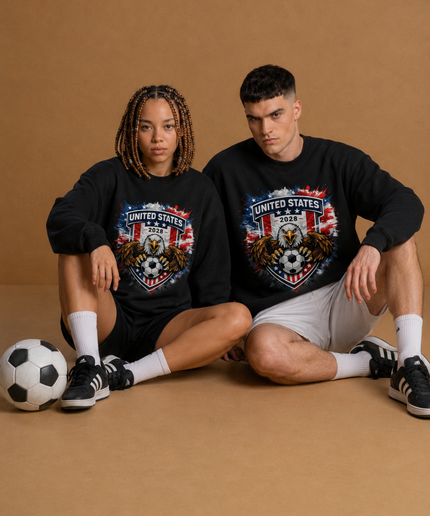 United States 2028 Eagle Crest Unisex Fan Crewneck