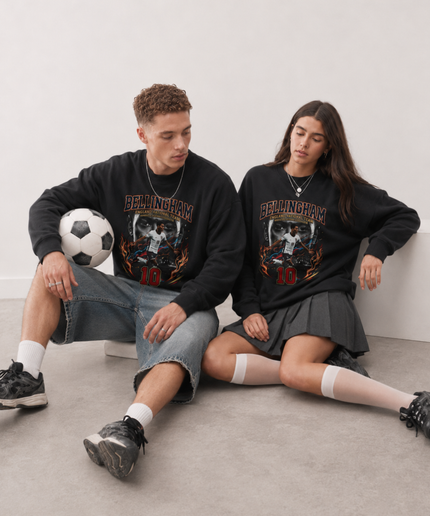 Jude Bellingham England National Team WC 2026 Fire Unisex Fan Crewneck