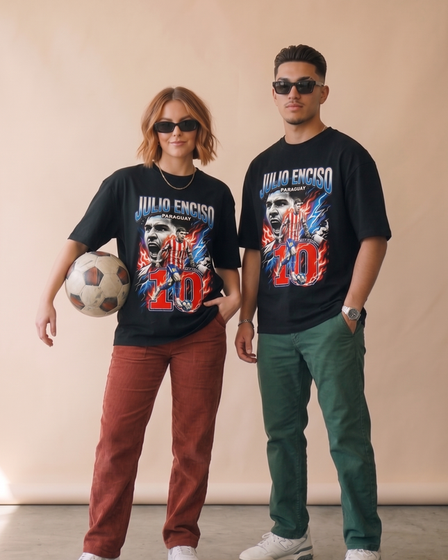 Julio Enciso #10 Paraguay Soccer World Cup 2026 Unisex Fan T-Shirt