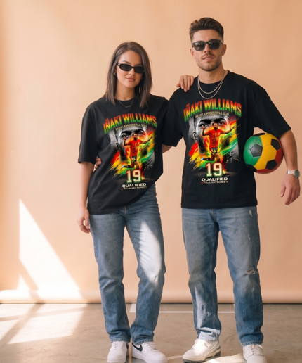 Iñaki Williams #19 Ghana Black Stars Qualified Soccer World Cup 2026 Unisex Fan T-Shirt