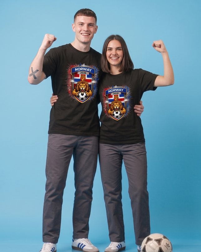Norway 2026 World Cup Lion Crest Unisex Fan T-Shirt
