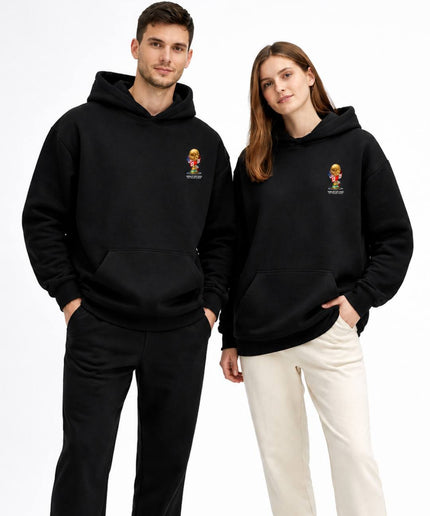 Sweat à capuche unisexe rétro Lionel Messi Barcelone Champions pour fans
