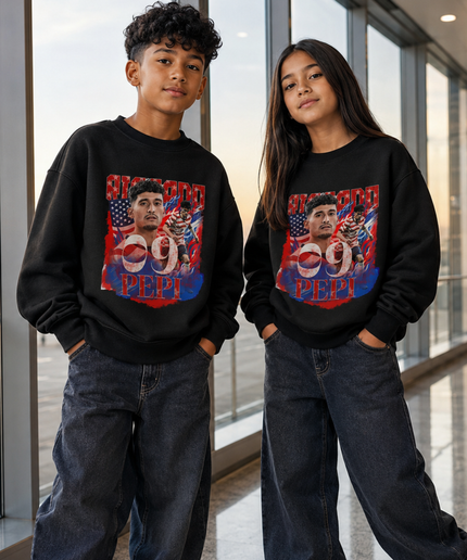 Ricardo Pepi USA 2026 Kids Fan Crewneck