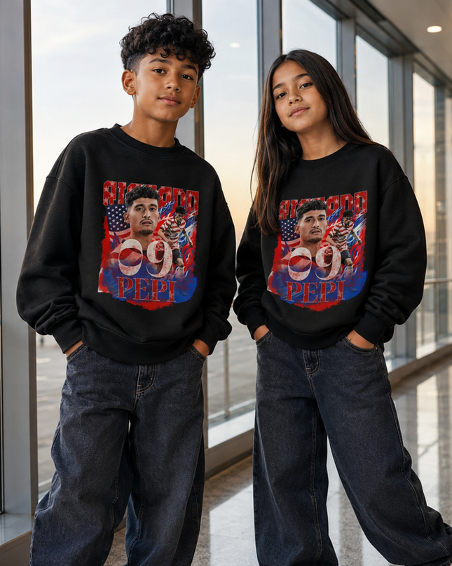 Ricardo Pepi USA 2026 Kids Fan Crewneck