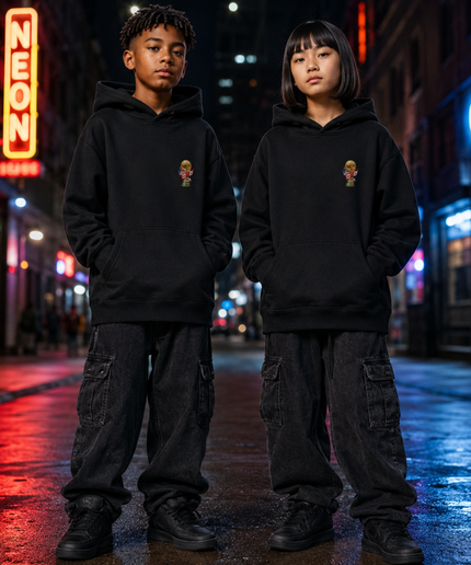 Alphonso Davies #19 Canada Kids Fan Hoodie - Fire Edition