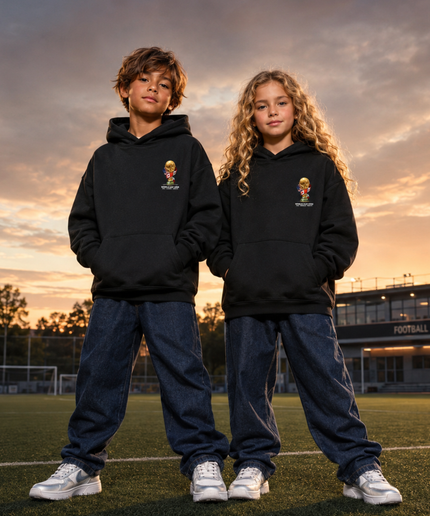 Kylian Mbappé France #10 Qualifié Coupe du Monde 2026 Sweat à Capuche Enfant