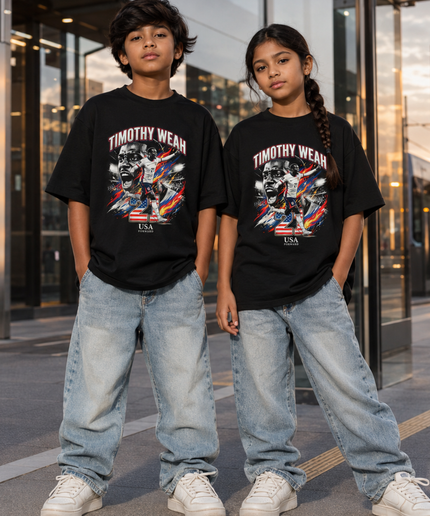 Timothy Weah #21 USA Forward Kids Fan T-Shirt