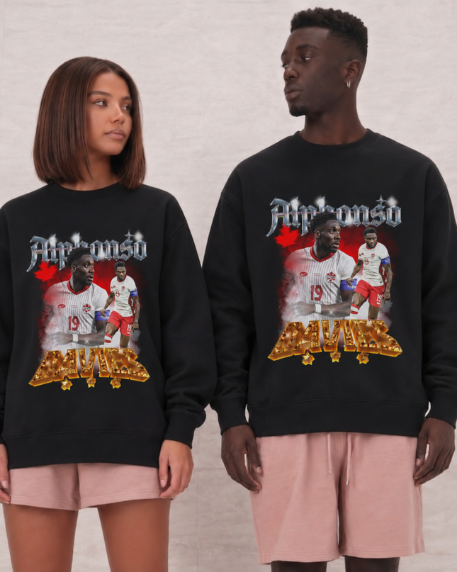Alphonso Davies Canada 2026 Unisex Fan Crewneck