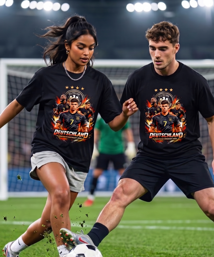 T-shirt unisexe fan Kai Havertz #7 Allemagne Coupe du Monde 2026 Squad Fire