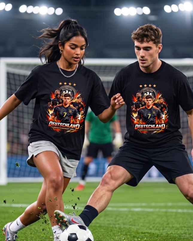 Kai Havertz #7 Deutschland Weltmeisterschaft 2026 Squad Fire Unisex Fan T-Shirt