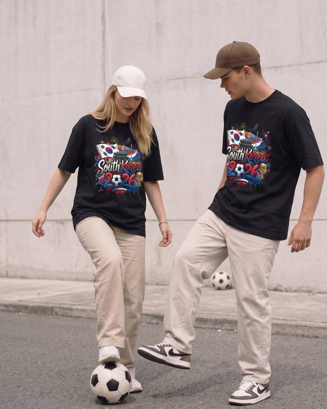 South Korea 2026 Graffiti Fiesta Soccer World Cup Unisex Fan T-Shirt