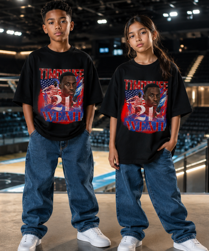 Timothee Weah USA #21 Kids Fan T-Shirt