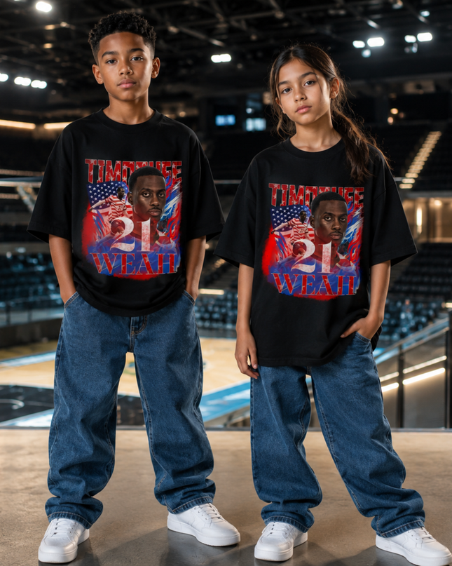 Timothee Weah USA #21 Kids Fan T-Shirt