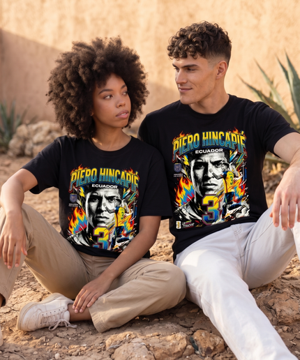T-Shirt Unisexe Fan Piero Hincapié #3 Équateur La Tricolor Coupe du Monde de Football 2026