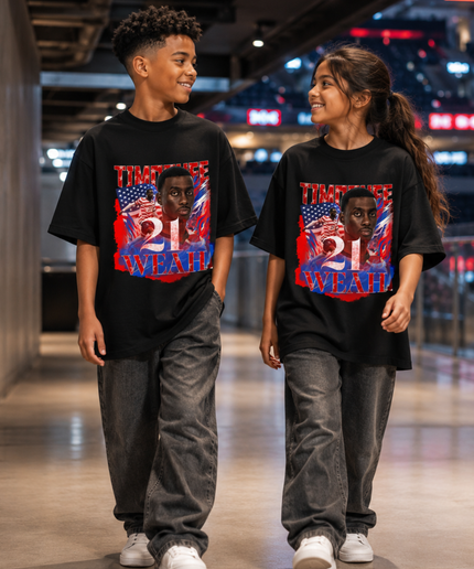 Timothee Weah USA #21 Kids Fan T-Shirt