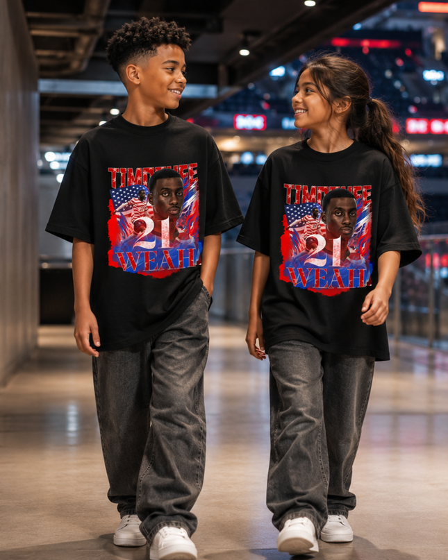 Timothee Weah USA #21 Kids Fan T-Shirt