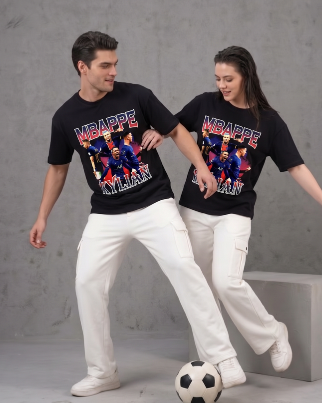 T-shirt unisexe "Collage Bootleg Vintage Kylian Mbappé PSG"