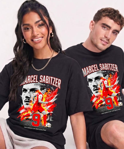Marcel Sabitzer #9 Austria Soccer World Cup 2026 Qualified Unisex Fan T-Shirt