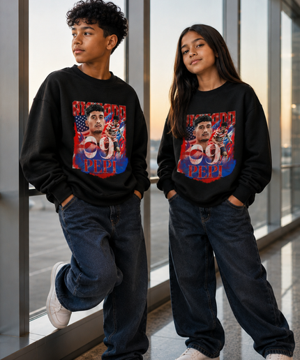 Ricardo Pepi USA 2026 Kids Fan Crewneck