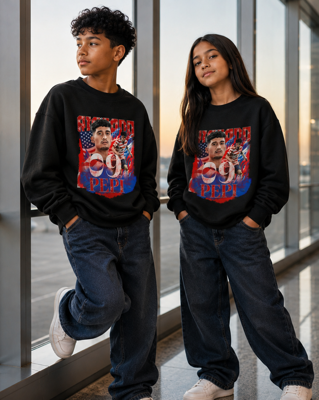 Ricardo Pepi USA 2026 Kids Fan Crewneck