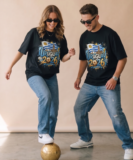 Uruguay 2026 Graffiti Fiesta Soccer World Cup Unisex Fan T-Shirt