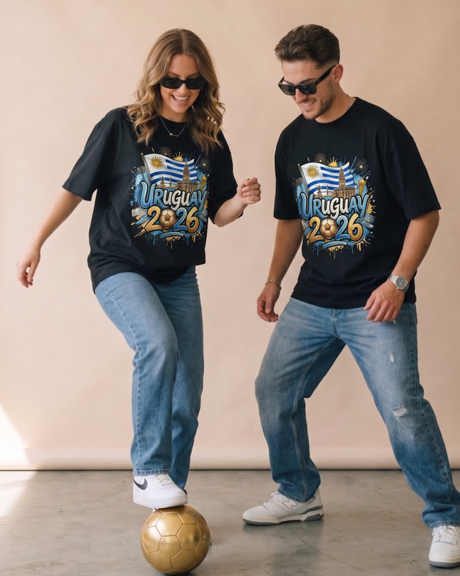 Uruguay 2026 Graffiti Fiesta Soccer World Cup Unisex Fan T-Shirt