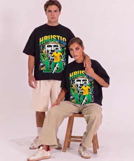 Ajdin Hrustic #10 Australia National Team Soccer World Cup 2026 Unisex Fan T-Shirt