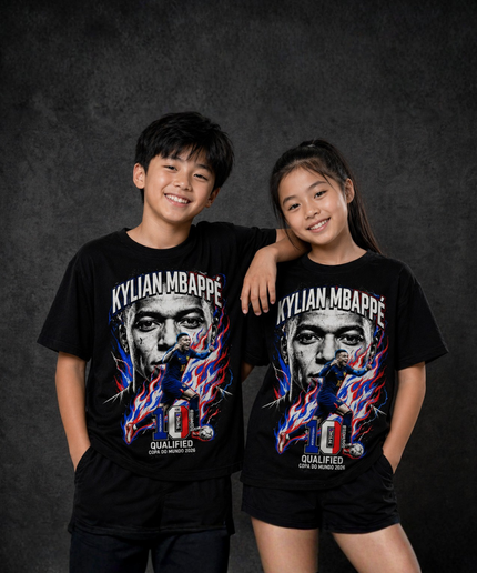 Kylian Mbappé France #10 Qualified Copa do Mundo 2026 Kids Fan T-Shirt