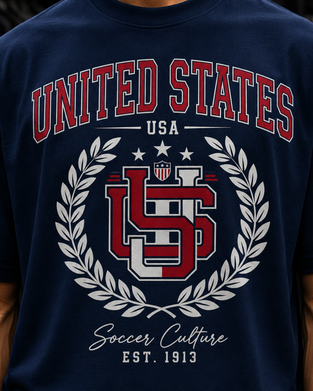 United States USA Soccer Culture Est. 1913 Kids Fan T-Shirt