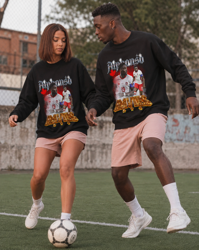 Alphonso Davies Canada 2026 Unisex Fan Crewneck