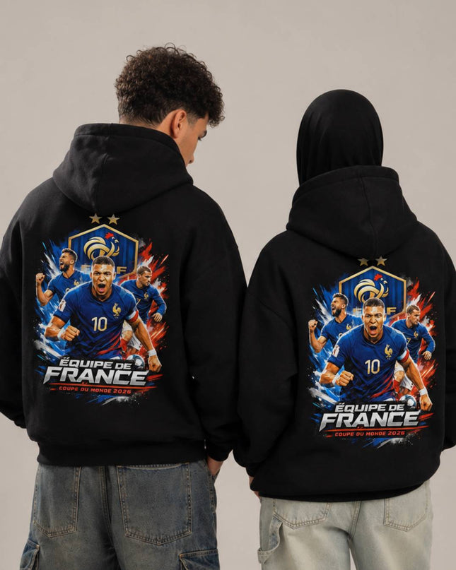 Equipe de France Coupe du Monde 2026 Team Action Unisex Fan Hoodie