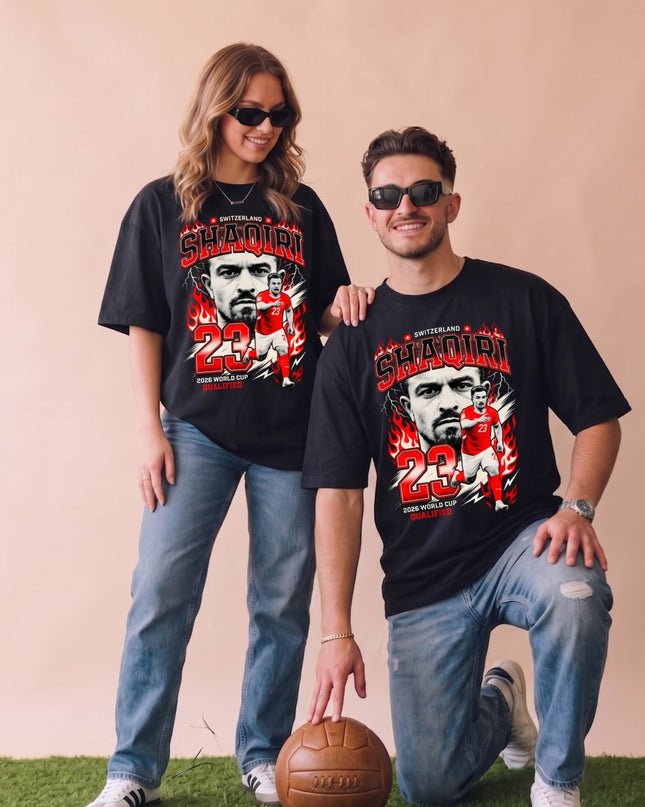 Xherdan Shaqiri #23 Switzerland 2026 World Cup Qualified Unisex Fan T-Shirt