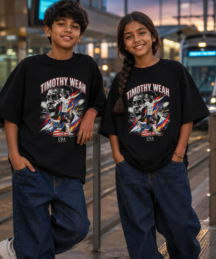 Timothy Weah #21 USA Forward Kids Fan T-Shirt