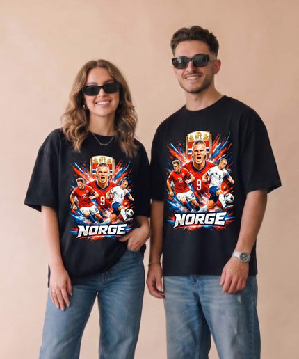Erling Haaland #9 Norge NFF Squad Soccer World Cup 2026 Unisex Fan T-Shirt